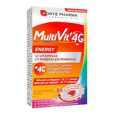 Multivit 4 g energía 30 comprimidos, Forte Pharma