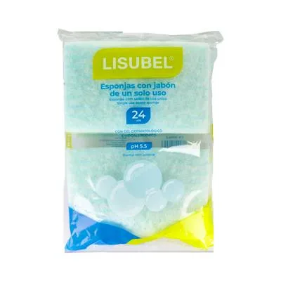 Esponja enjabonada 24 uds., Lisubel