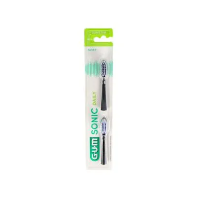 Recambio cepillo electrico sonic daily negro 2un, Gum