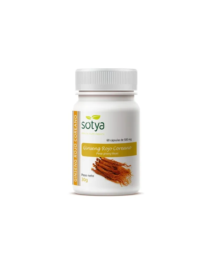 Ginseng rojo coreano 500 mg caps 60 uds., Sotya