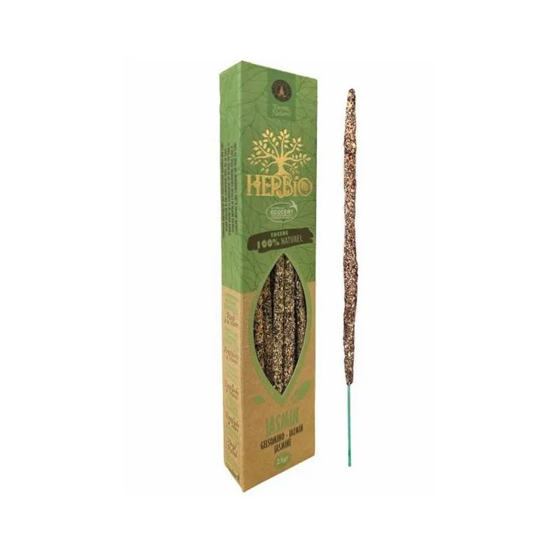 Ecocert Jasmin Weihrauch Stäbchen 20 g, Herbio