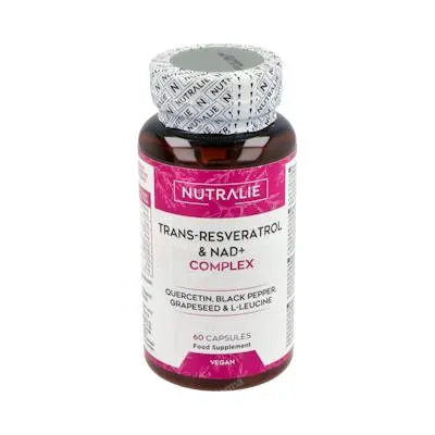 Trans resveratrol y nad+ complex 686 mg 60 cápsulas, Nutralie