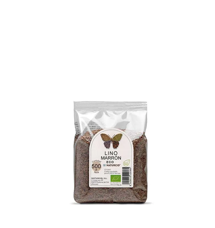 Semillas de lino marron BIO 500 g, Naturcid