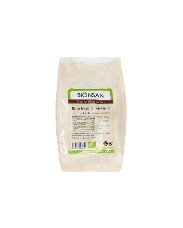 Harina integral trigo espelta 500 g, Bionsan