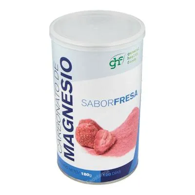 Carbonato de magnesio sabor fresa polvo 180 g, Ghf