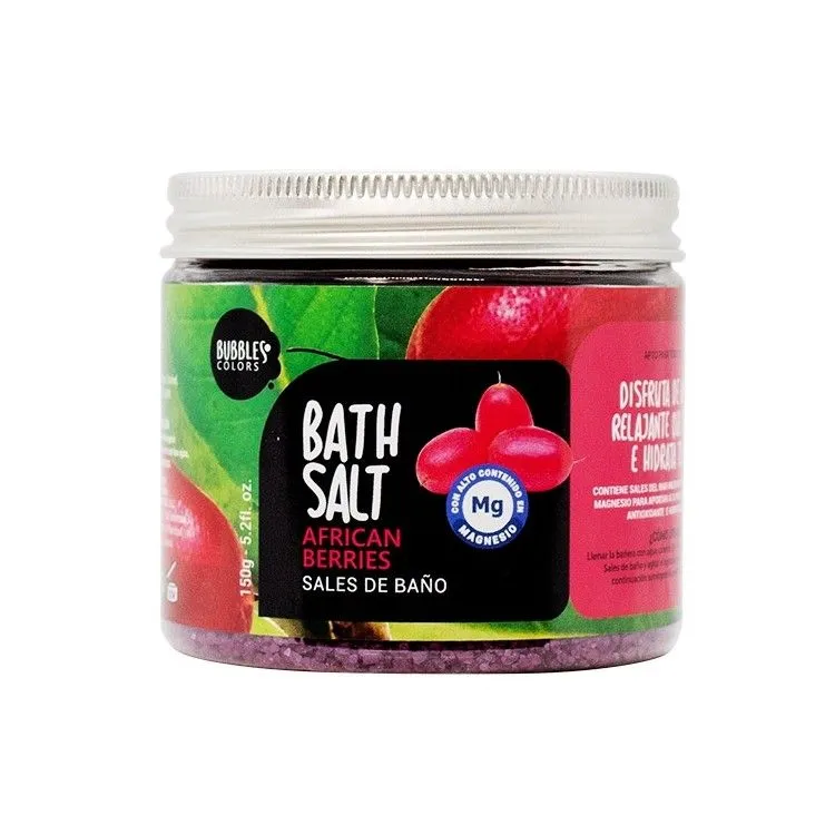 Tarro sales de baño - Baya africana 150 g, Bubbles & Colors