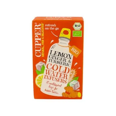 Limón-jengibre-cúrcuma infusión fria 10bolsita BIO, Cupper