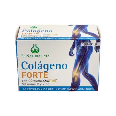 Colagénio forte colagénio+ovomet+cúrcuma 60 cápsulas, El Naturalista