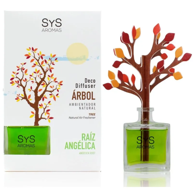 Ambientador difusor árbol raíz angelica 90 ml, Sys