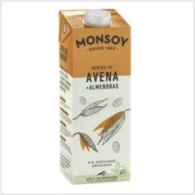 Bebida vegetal de almendras con avena 1 l BIO 6 uds., Monsoy