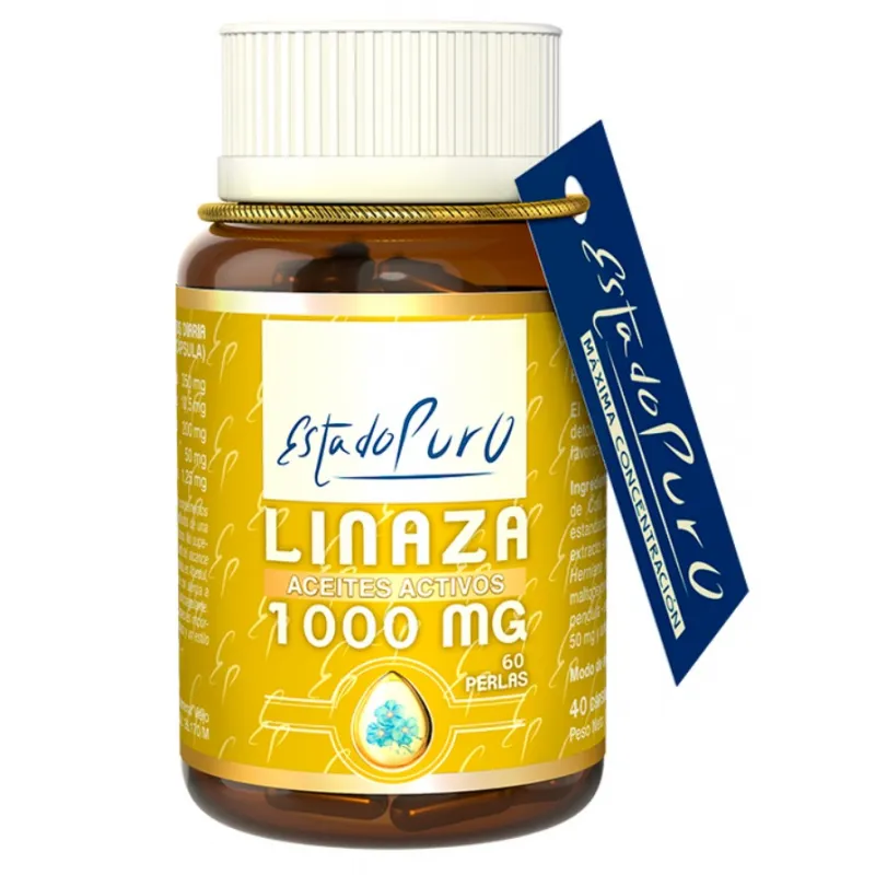 Linaza 1000 mg estado puro 60 perlas, Tongil