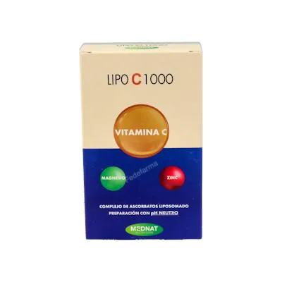 Lipo C 1000 vitamina C liposomada 60 cápsulas, Mednat