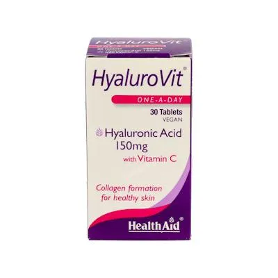 Hyalurovit (ácido hialurónico)150 mg 30 comprimidos, Health Aid