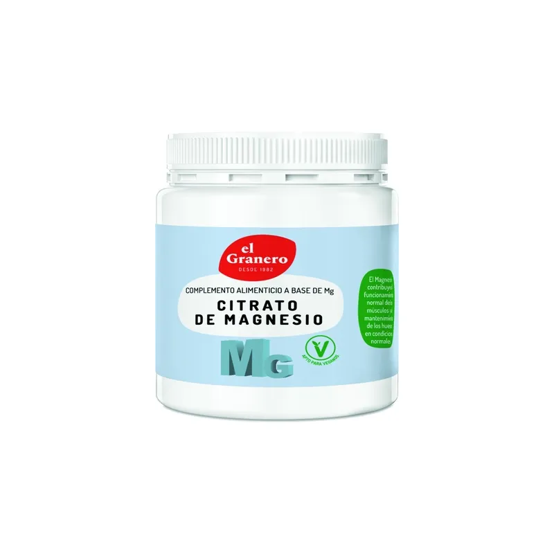 Magnesio citrato polvo 250 g, El Granero