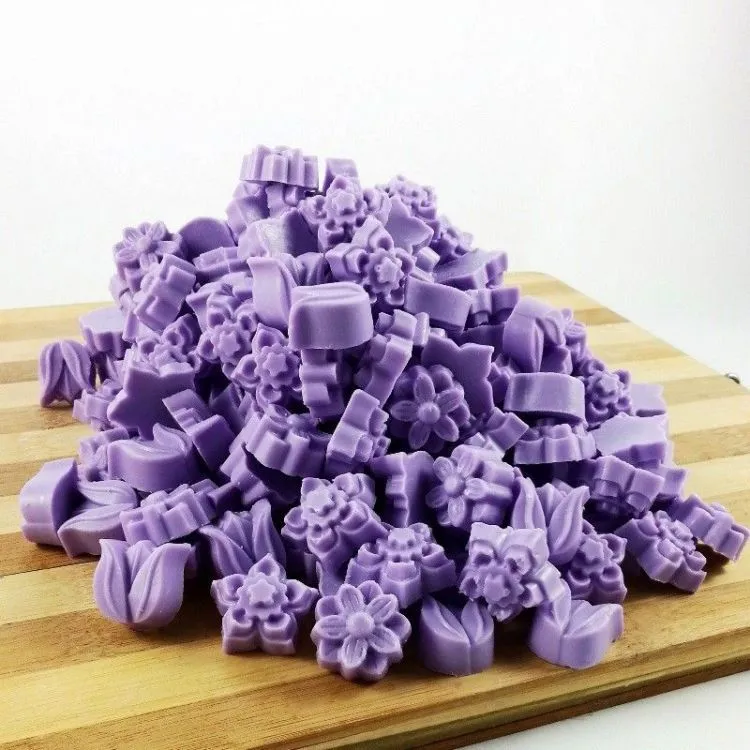 Jabón forma flores (lilas) 1 Kilo, Big Soap Factory