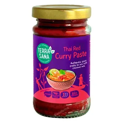 Thaise rode currypasta BIO 120 g, Terrasana