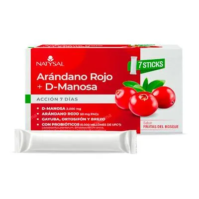 Arándano rojo + d-manosa 7 sticks, Natysal