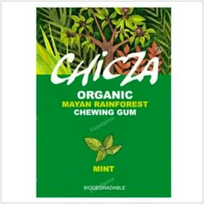 Chicle orgánico sabor menta BIO 8 x 30 g, Chizca