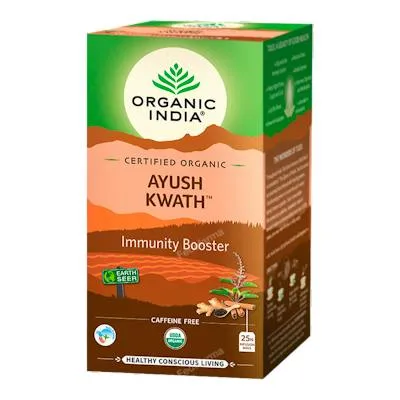 Ayush kwath infusión ayurvedica 25 bolsas, Organic India