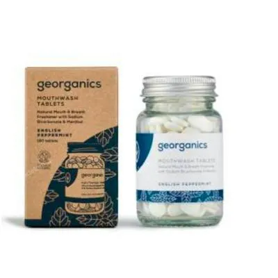 Enjuage bucal menta 180pastillas, Georganics