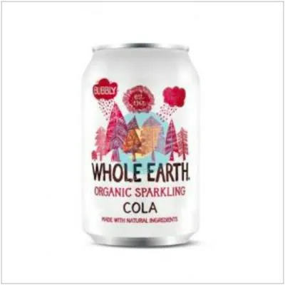 Refresco de cola sin azúcar BIO 330 ml, Whole Earth