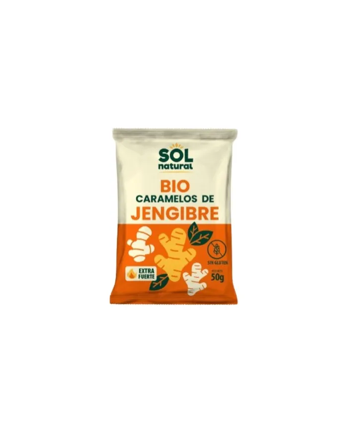 Organic ginger candies 50 g, Sol Natural