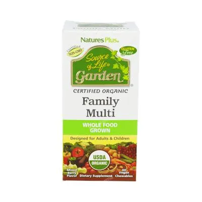 Garden source of life family multi 60 comprimidos masticables, Natures Plus