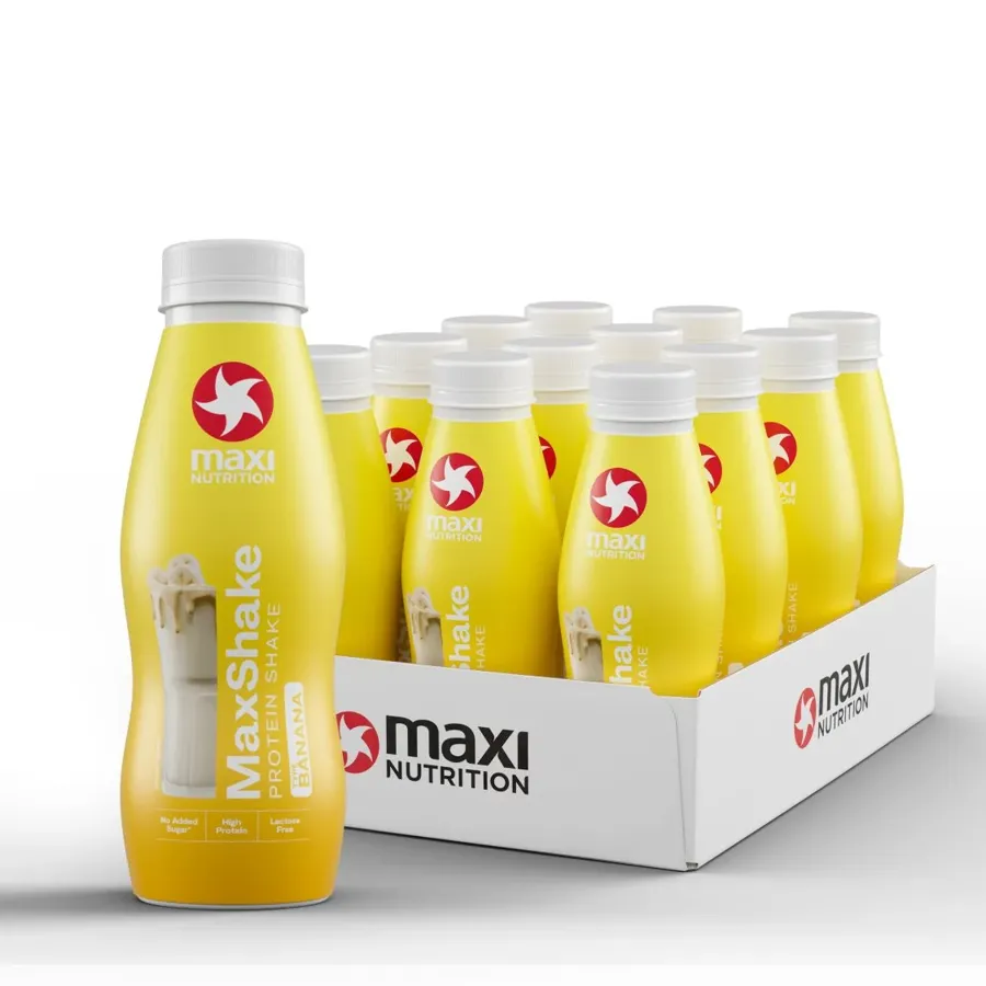 MaxShake Protein Milkshake Banana 330 ml, Maxi Nutricion