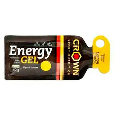 Energy gel limón 1 x 40 g, Crown Sport Nutrition