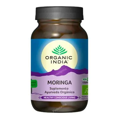 Moringa Nahrungsergänzung Ayurveda Bio 90 pflanzliche Kapseln, Organic India