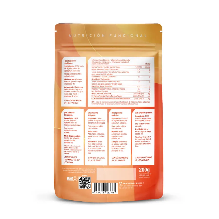 Espirulina Polvo sin gluten BIO 200 g, Energy Feelings · imagen 2