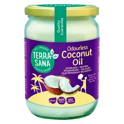 Gedeodoriseerde biologische kokosolie 500 ml, Terrasana