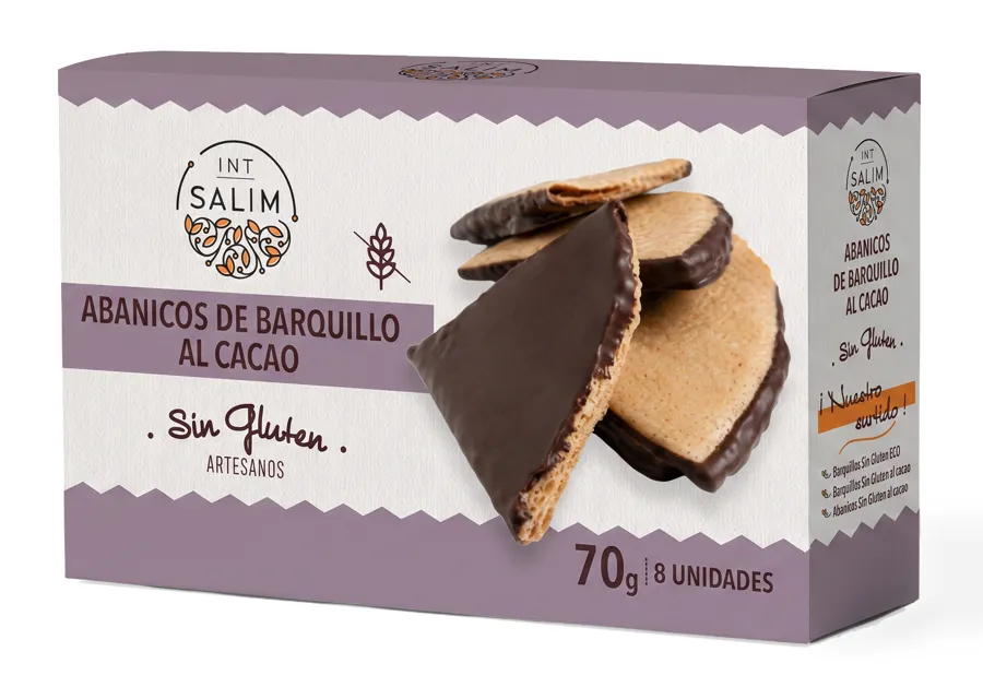 Éventail sans gluten au cacao, Intsalim