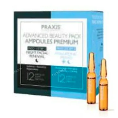 Advanced beauty pack facial 24 ampollas, Praxis