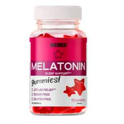 Gummy melatonina morango 60 gummies, Weider