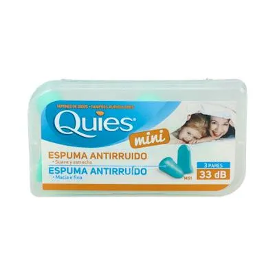 Tapones espuma mini 6 uds., Quies