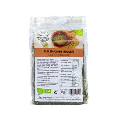 Semola De Verduras BIO 250 g, Ecosalim