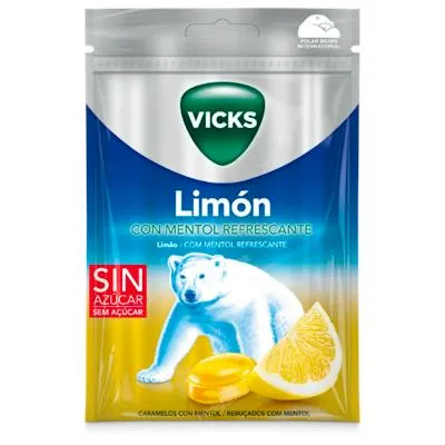Limón mentol sin azúcar (praims) 72 g, Vicks