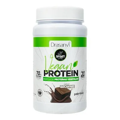 Proteína vegana sabor brownie sport live 600 g, Drasanvi Sport Live