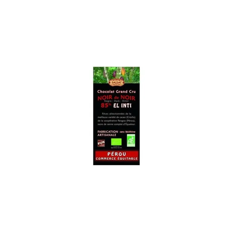 Chocolate negro 85% BIO 100 g, Saldac