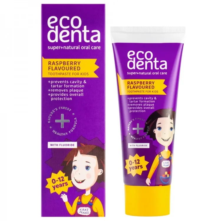 Pasta de Dientes Infantil Frambuesa 75 ml, Ecodenta