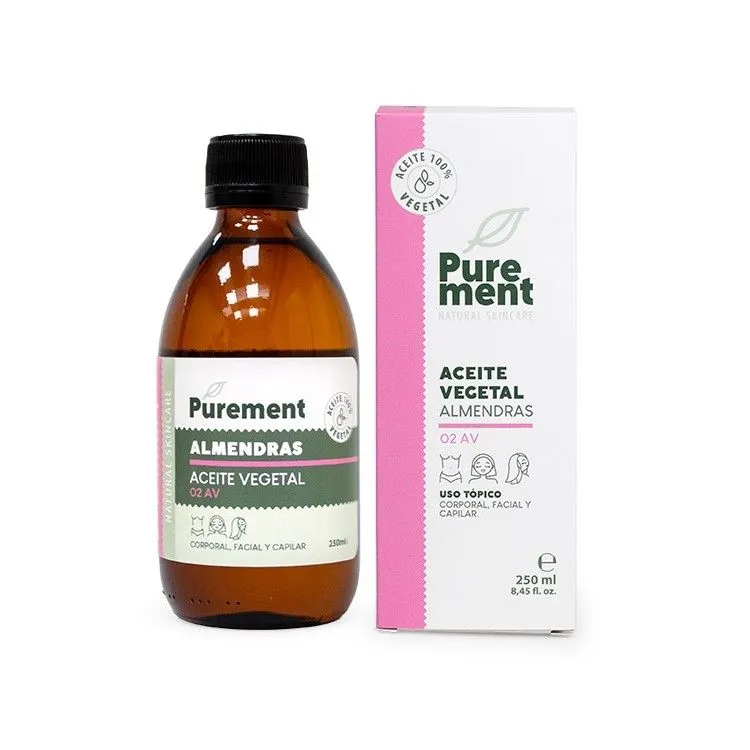 Aceite Vegetal de Almendras 250 ml, Purement