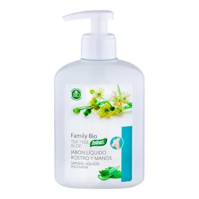 Jabón árbol del té rostro y manos 250 ml, Santiveri