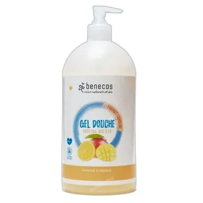 Gel baño familiar fruit beauty mango-naranja 950 ml, Benecos