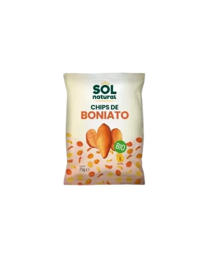 Chips boniato sin gluten BIO 75 g, Sol Natural