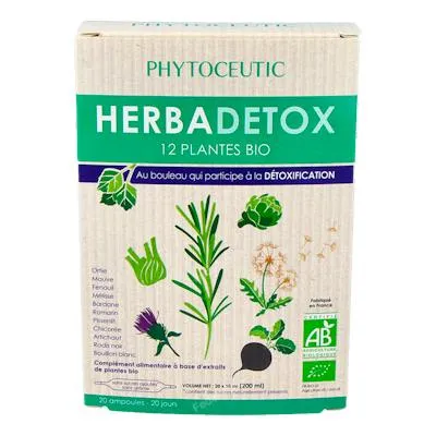 Herbadetox (herbadraine) BIO 20 ampoules, Phytoceutic