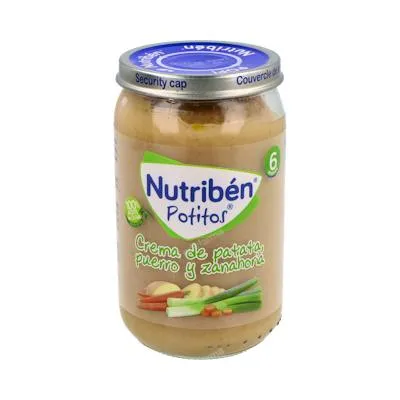Potito crema patata-puerro-zanahoria 235 g, Nutriben