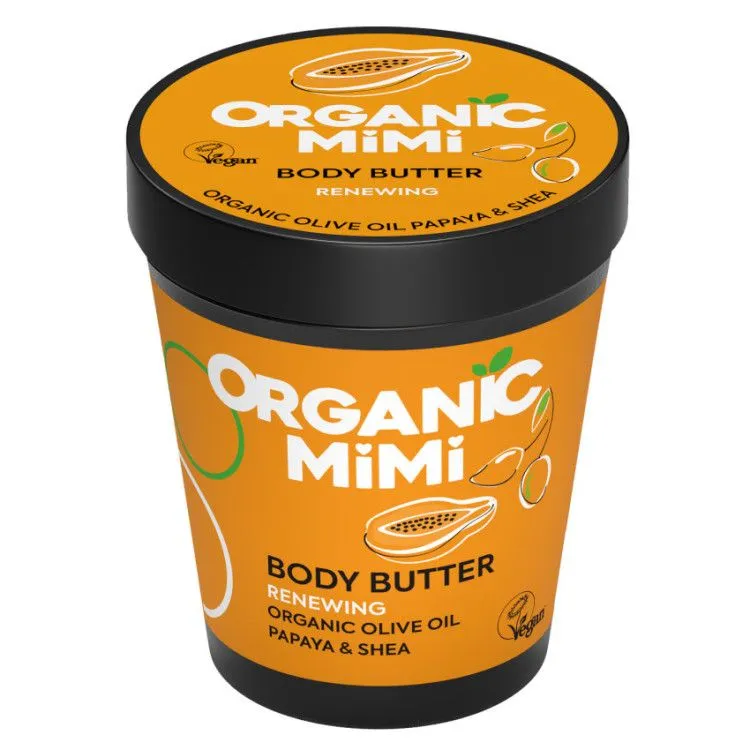 Manteca Corporal Renovadora Oliva y Papaya 200 ml, Organic Mimi