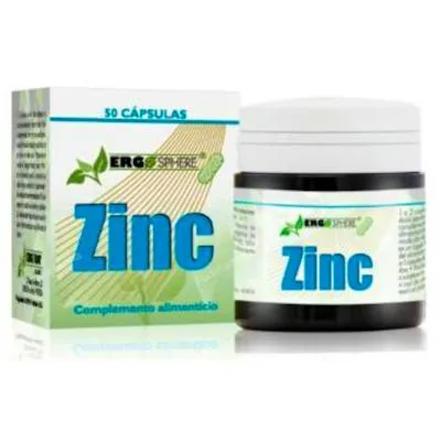 Zinc ergosphere 50 cápsulas, Ergonat