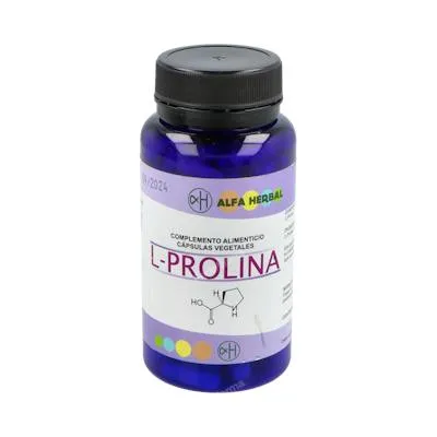 L-prolina 100 cápsulas vegetales, Alfa Herbal
